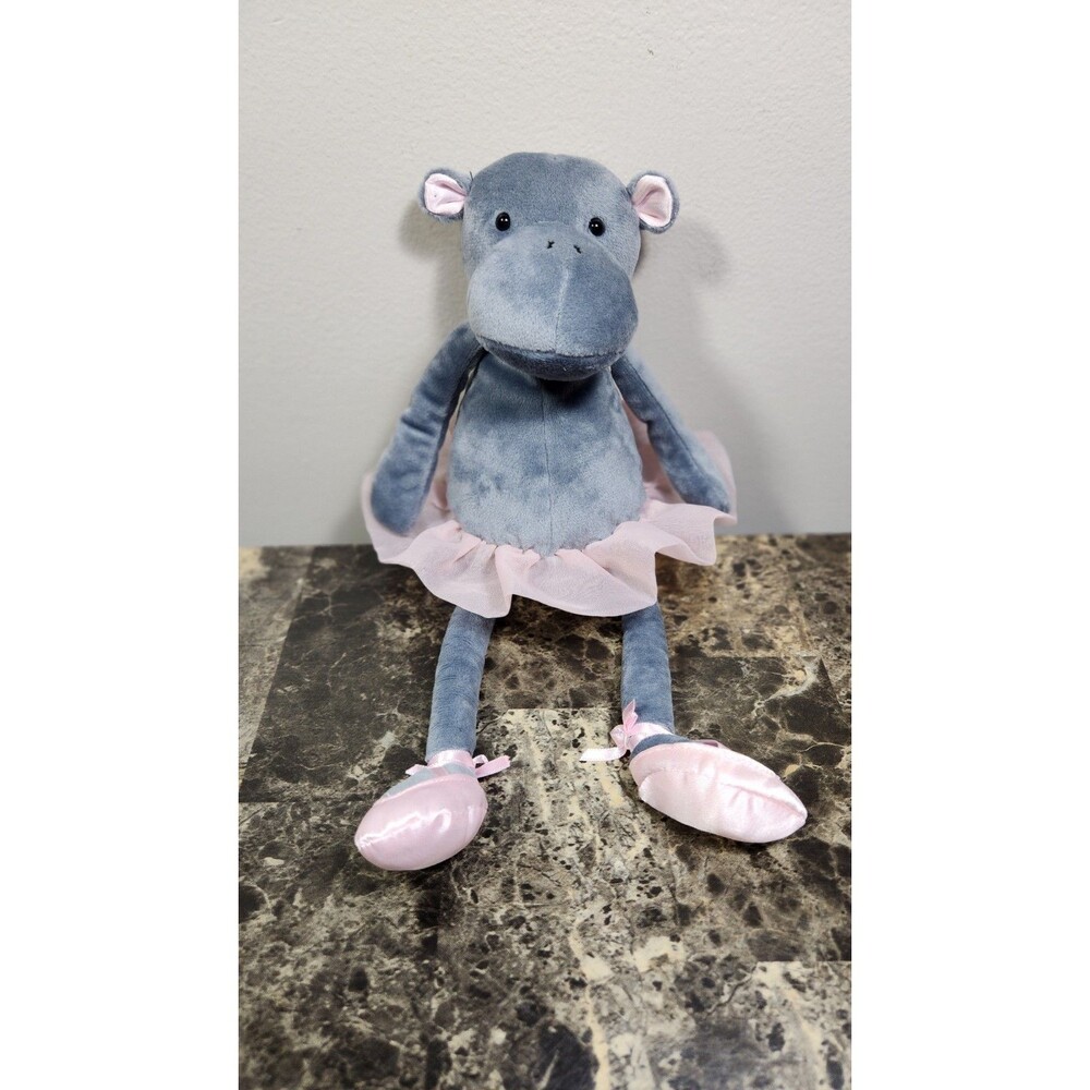 Jellycat Dancing Darcy Hippo Plush Ballerina Pink Tutu